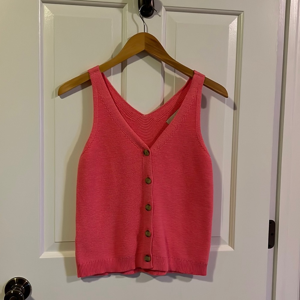 Hot pink NWT Ann Taylor loft knit tank top